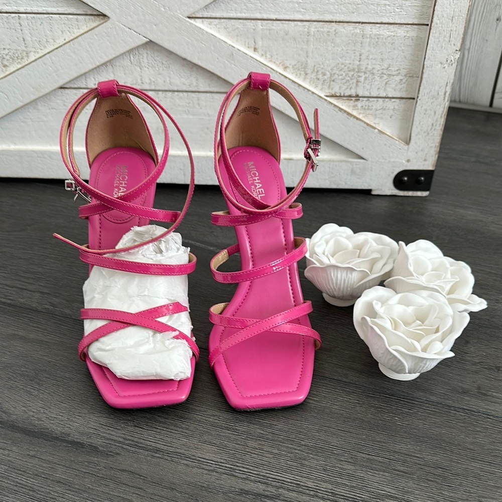 MICHAEL Michael Kors Pink Heels with Block Heel
